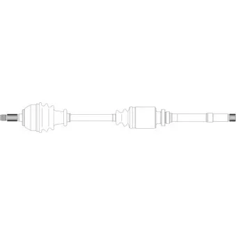 Arbre de transmission avant droit GENERAL RICAMBI PE3092