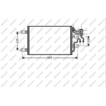 Condenseur, climatisation PRASCO OP350C001
