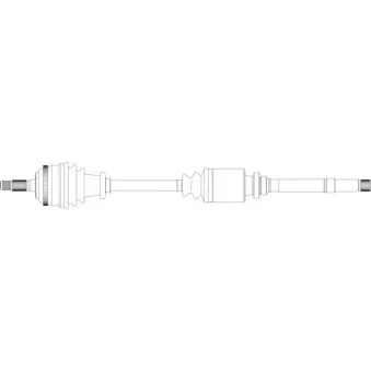 Arbre de transmission avant droit GENERAL RICAMBI PE3094