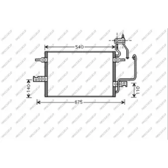 Condenseur, climatisation PRASCO OP350C002
