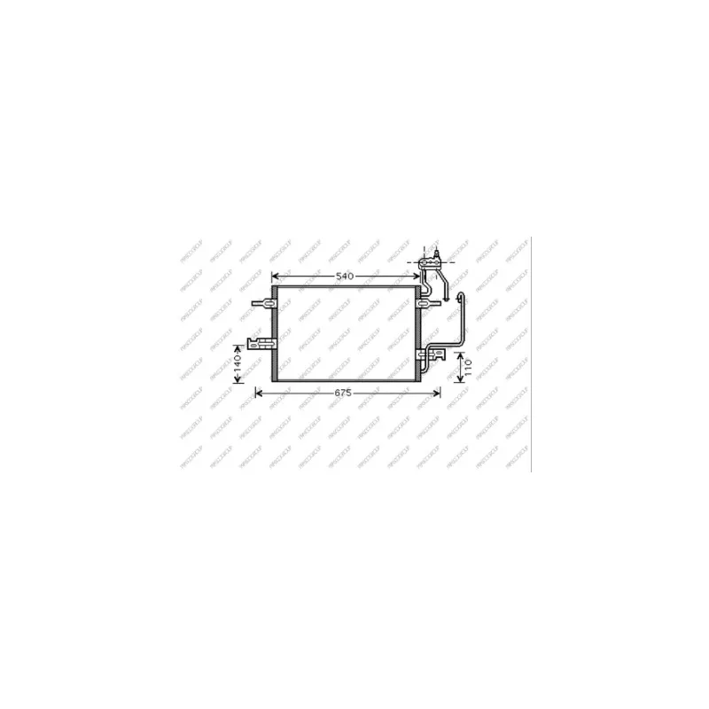 Condenseur, climatisation PRASCO OP350C002