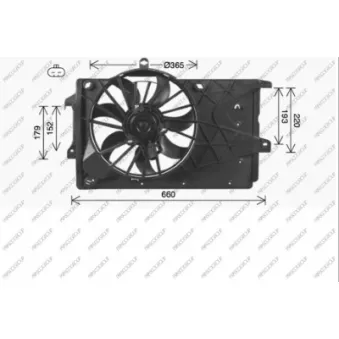 Ventilateur, refroidissement du moteur PRASCO OP350F001