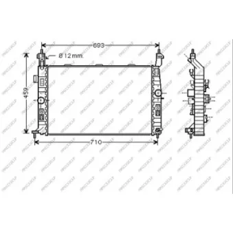 Radiateur, refroidissement du moteur PRASCO