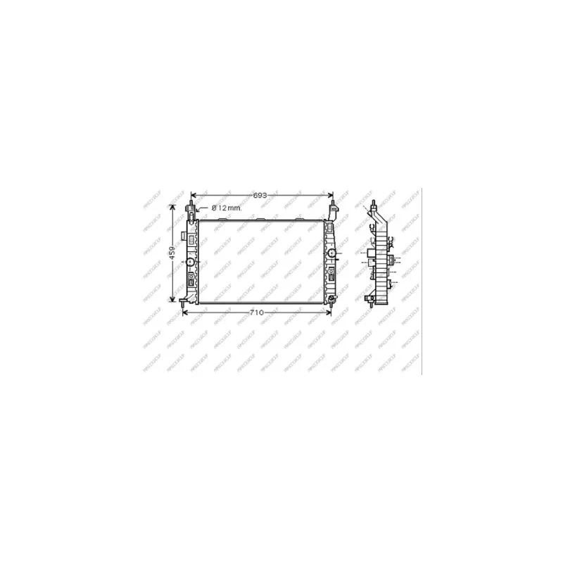Radiateur, refroidissement du moteur PRASCO OP350R001