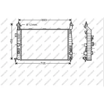 Radiateur, refroidissement du moteur PRASCO