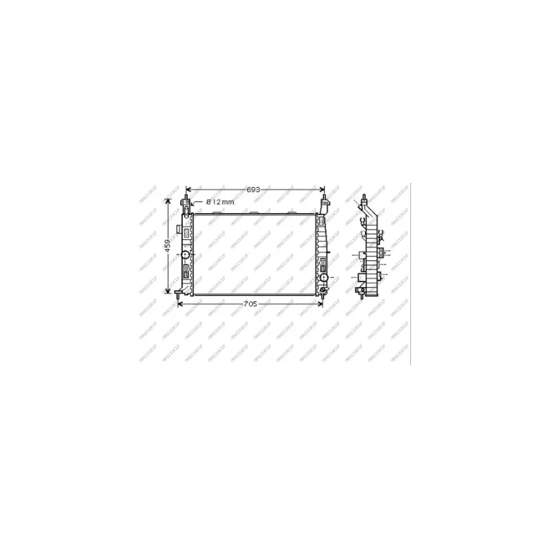 Radiateur, refroidissement du moteur PRASCO OP350R003
