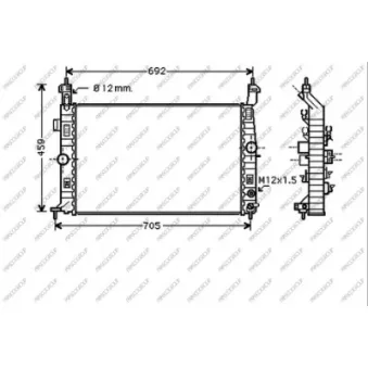Radiateur, refroidissement du moteur PRASCO OP350R006