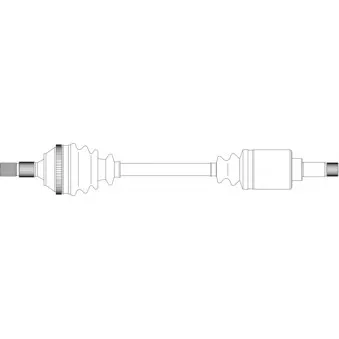 Arbre de transmission avant gauche GENERAL RICAMBI PE3097