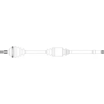 Arbre de transmission avant droit GENERAL RICAMBI PE3098