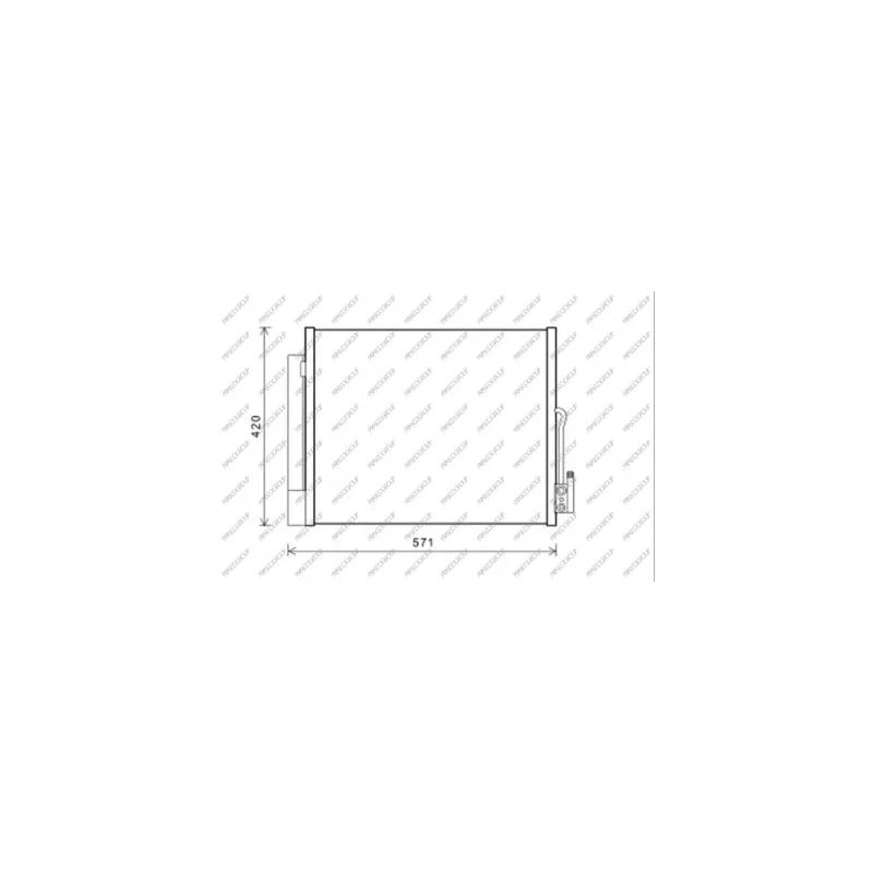 Condenseur, climatisation PRASCO OP354C001