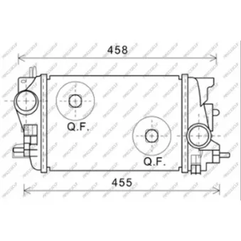 Intercooler, échangeur PRASCO OP354N001