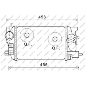 Intercooler, échangeur PRASCO OP354N002