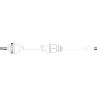 Arbre de transmission avant droit GENERAL RICAMBI PE3106