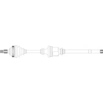 Arbre de transmission avant droit GENERAL RICAMBI PE3110