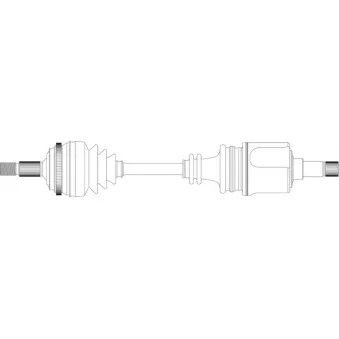 Arbre de transmission avant gauche GENERAL RICAMBI PE3119