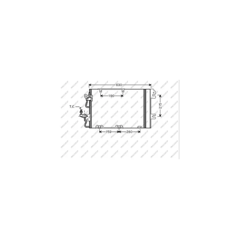 Condenseur, climatisation PRASCO OP410C002