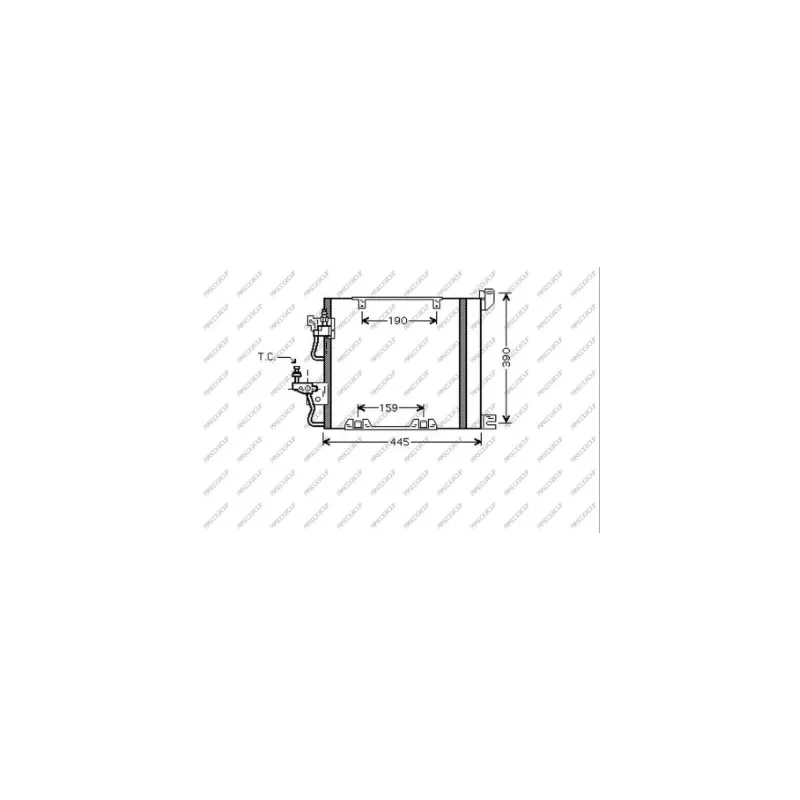 Condenseur, climatisation PRASCO OP410C003