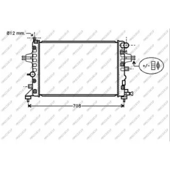 Radiateur, refroidissement du moteur PRASCO OP410R001