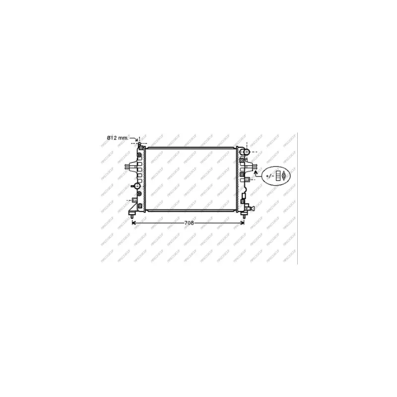 Radiateur, refroidissement du moteur PRASCO OP410R001