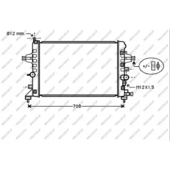 Radiateur, refroidissement du moteur PRASCO OP410R002