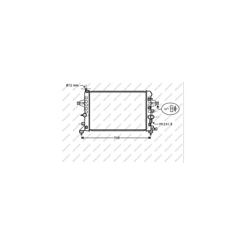 Radiateur, refroidissement du moteur PRASCO OP410R002
