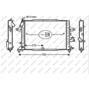 Radiateur, refroidissement du moteur PRASCO