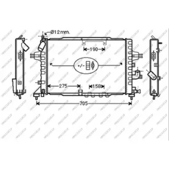 Radiateur, refroidissement du moteur PRASCO OP410R004