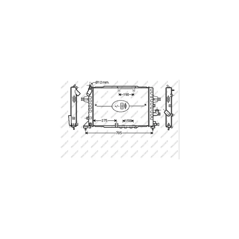 Radiateur, refroidissement du moteur PRASCO OP410R004