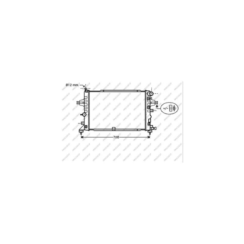 Radiateur, refroidissement du moteur PRASCO OP410R005