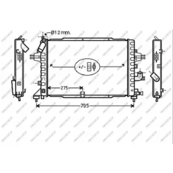 Radiateur, refroidissement du moteur PRASCO OP410R006