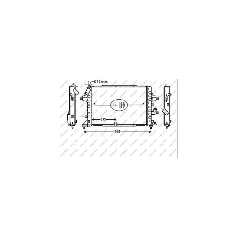 Radiateur, refroidissement du moteur PRASCO OP410R006