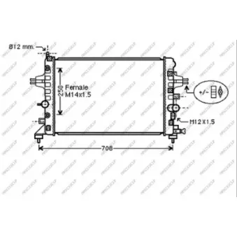 Radiateur, refroidissement du moteur PRASCO OP410R008