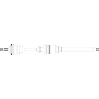 Arbre de transmission avant droit GENERAL RICAMBI PE3126