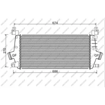 Intercooler, échangeur PRASCO OP414N001