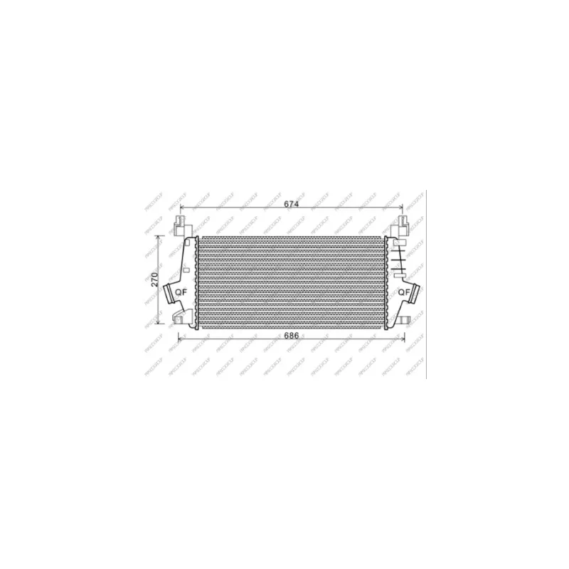Intercooler, échangeur PRASCO OP414N001