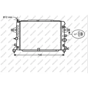 Radiateur, refroidissement du moteur PRASCO OP414R005