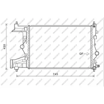 Radiateur, refroidissement du moteur PRASCO OP416R006