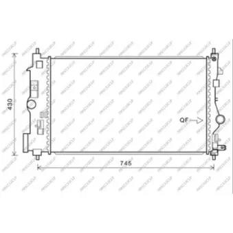 Radiateur, refroidissement du moteur PRASCO OP416R007