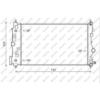 Radiateur, refroidissement du moteur PRASCO OP416R009