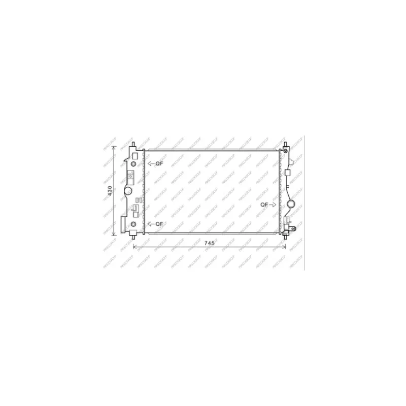 Radiateur, refroidissement du moteur PRASCO OP416R009