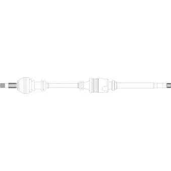 Arbre de transmission avant droit GENERAL RICAMBI PE3138