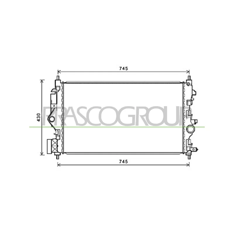 Radiateur, refroidissement du moteur PRASCO OP418R001