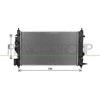 Radiateur, refroidissement du moteur PRASCO OP419R001