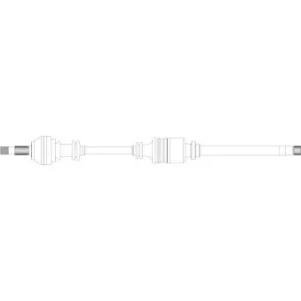 Arbre de transmission avant droit GENERAL RICAMBI PE3142