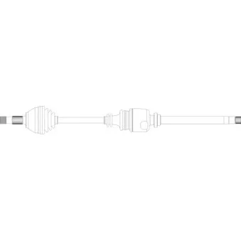 Arbre de transmission avant droit GENERAL RICAMBI PE3146