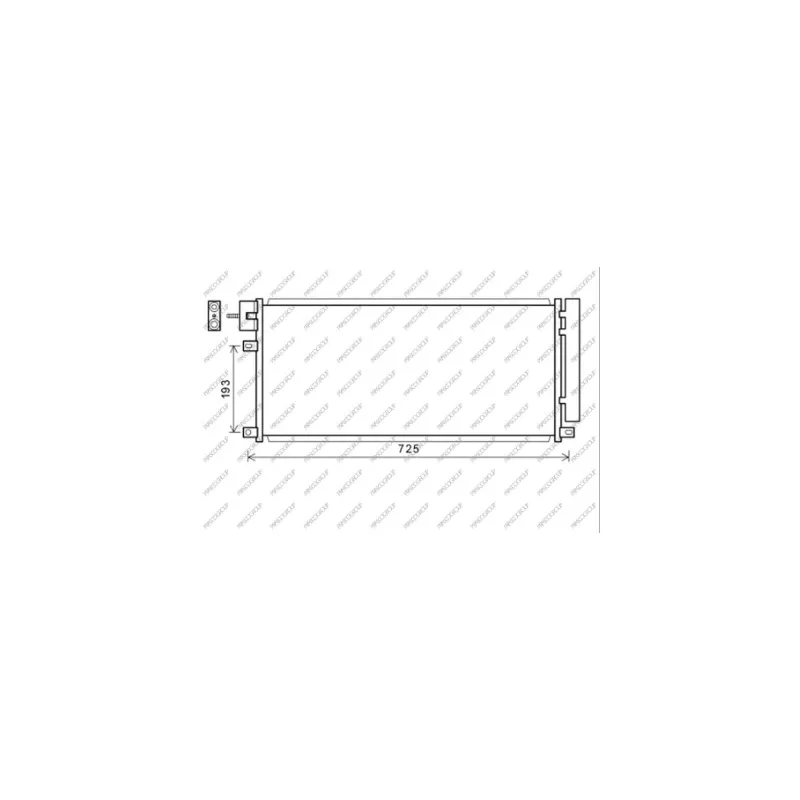 Condenseur, climatisation PRASCO OP700C001