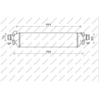 Intercooler, échangeur PRASCO OP700N001
