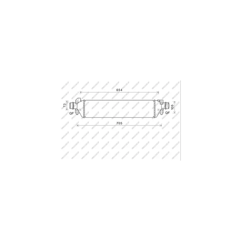 Intercooler, échangeur PRASCO OP700N001