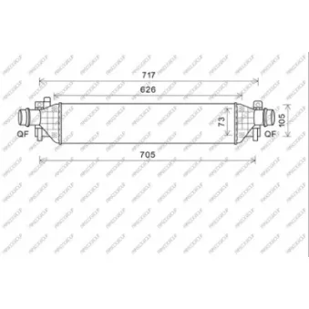 Intercooler, échangeur PRASCO OP700N002