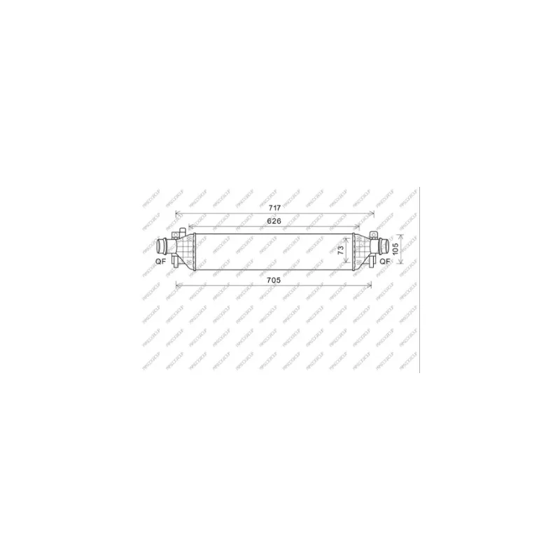 Intercooler, échangeur PRASCO OP700N002